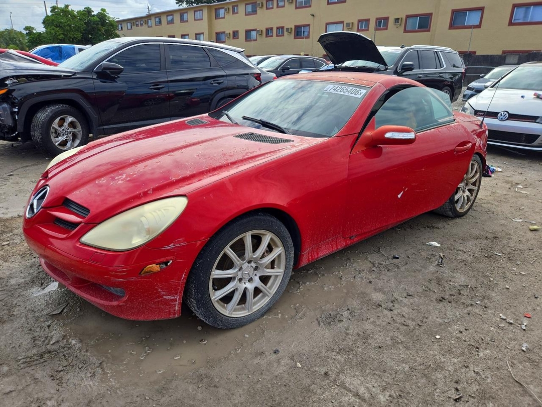 Vista de 2006 MERCEDES-BENZ SLK 350, ángulo 1