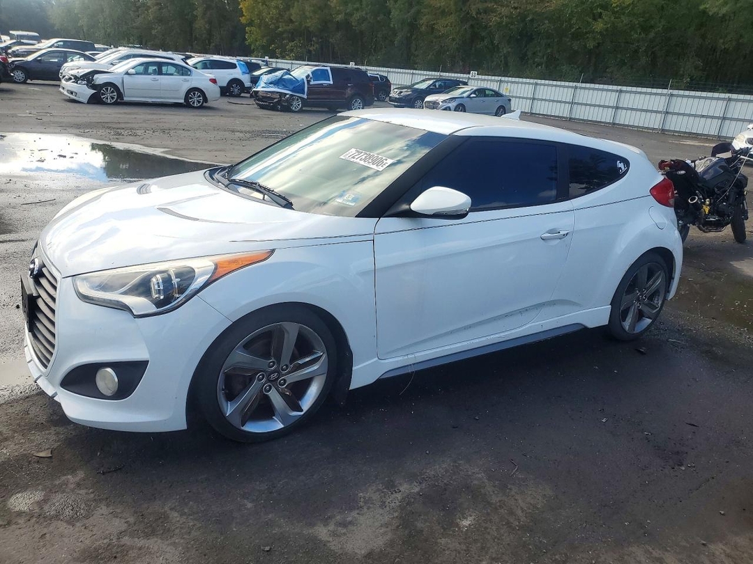 Vue de 2014 HYUNDAI VELOSTER TURBO, angle 1