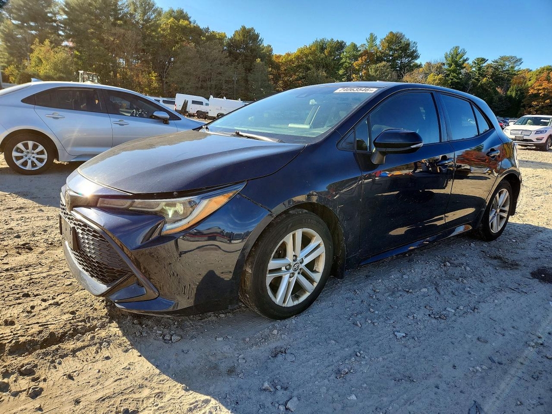 Вид 2019 TOYOTA COROLLA HATCHBACK SE, угол 1