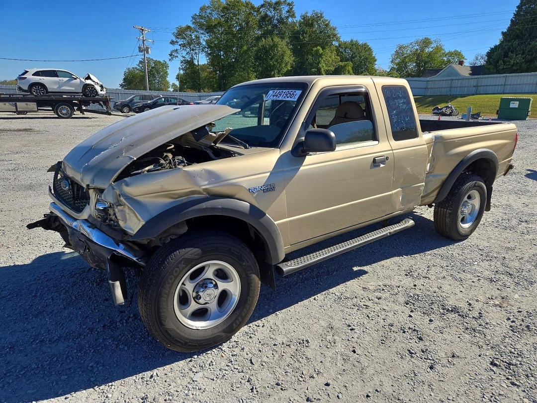 Вид 2001 FORD RANGER SUPER CAB, угол 1