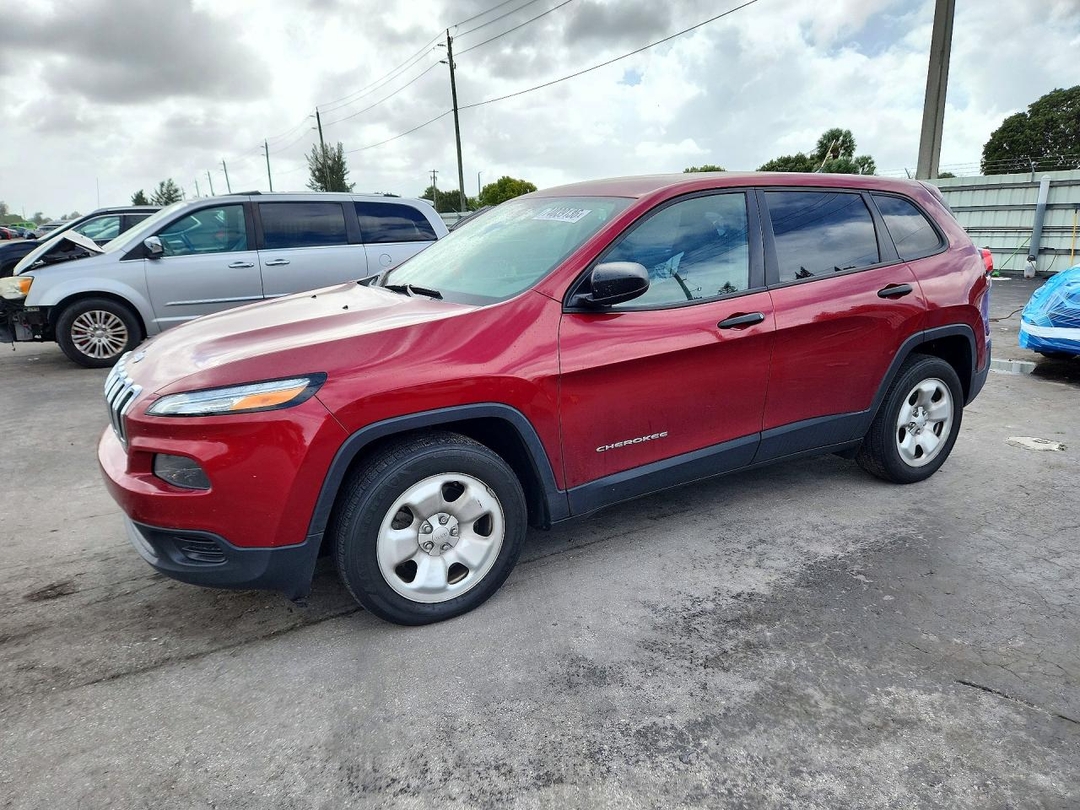 منظر 2016 JEEP CHEROKEE SPORT، زاوية 1