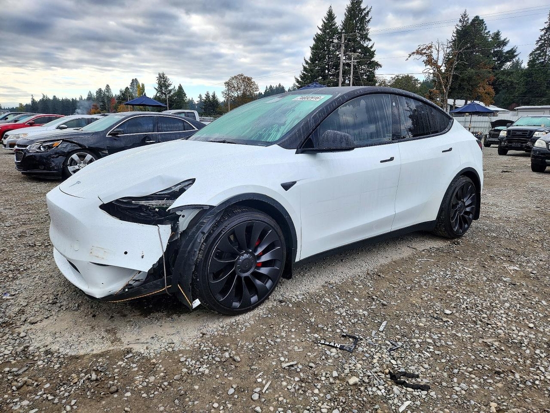 Vue de 2022 TESLA MODEL Y, angle 1