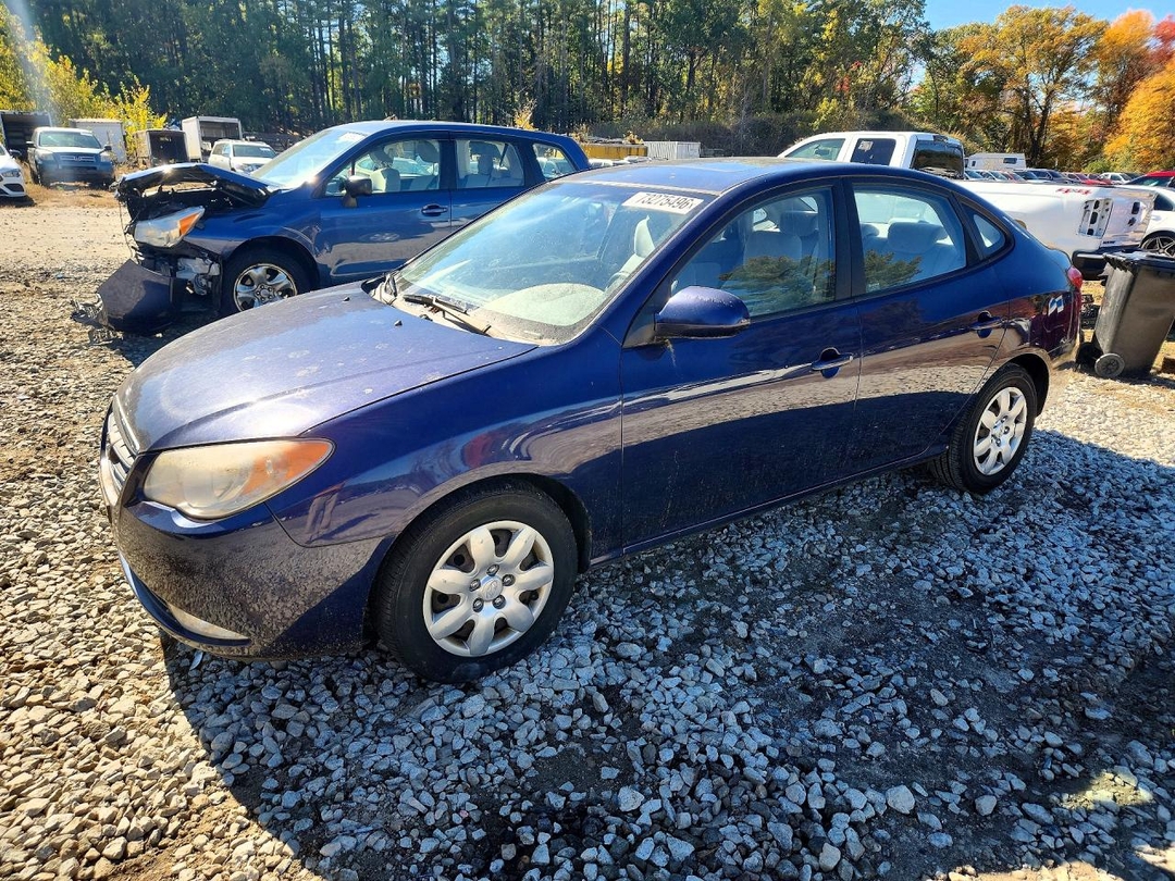 Vue de 2007 HYUNDAI ELANTRA GLS, angle 1