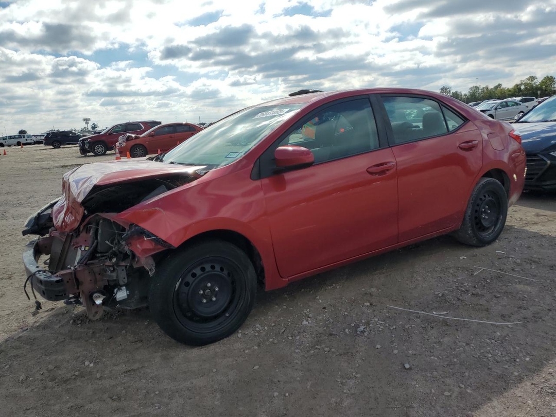 Vue de 2016 TOYOTA COROLLA L, angle 1