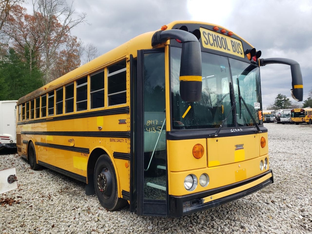 Vista de 2012 THOMAS SAF-T-LINER HDX - SCHOOL BUS, ángulo 1