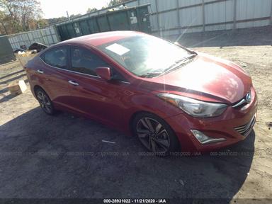منظر 2014 Hyundai Elantra Limited، زاوية 1