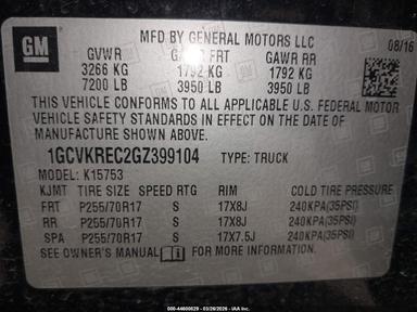 منظر 2016 Chevrolet Silverado 1500 1Lt، زاوية 9