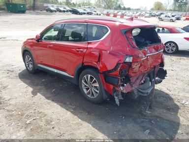 Vue de 2020 Hyundai Santa Fe Sel, angle 3