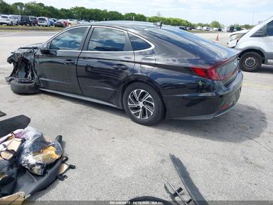 منظر 2023 Hyundai Sonata Hybrid Blue، زاوية 3