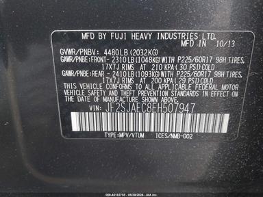 Vedere 2014 Subaru Forester 2.5I Premium, unghi 9