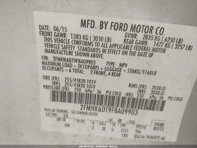 2015 Ford Flex Limited view, angle 9