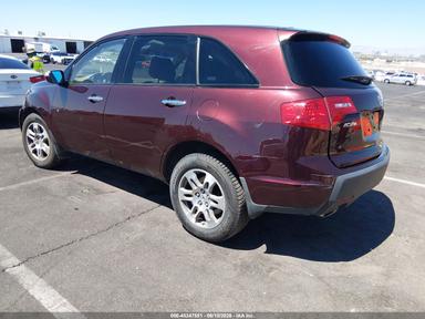 Vista de 2008 Acura Mdx Technology Package TECH, ángulo 3