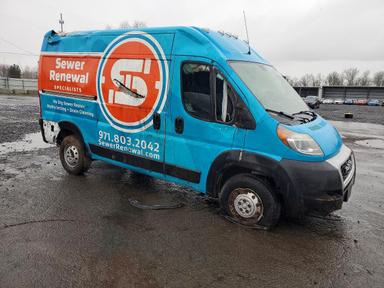 Vista de 2019 RAM PROMASTER 1500 DELIVERY VAN, ángulo 4