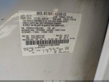 Вид 2012 Ford Flex Sel, угол 9