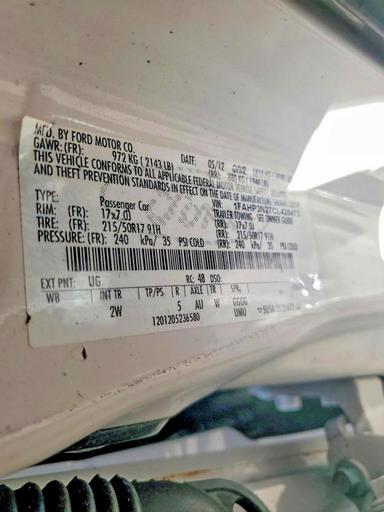 Вид 2012 FORD FOCUS TITANIUM, угол 12