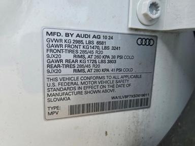 Vue de 2025 AUDI Q7 PREMIUM PLUS, angle 12
