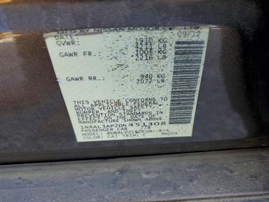 منظر 2013 NISSAN ALTIMA 2.5، زاوية 12