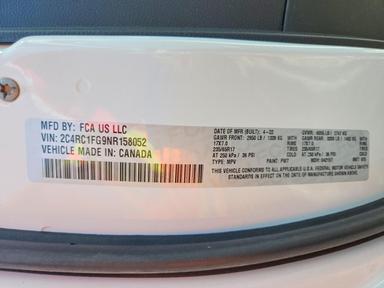 Вид 2022 CHRYSLER PACIFICA, угол 12