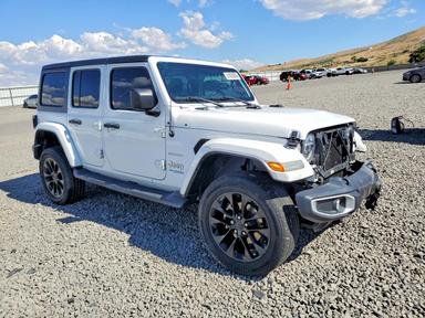 Vedere 2021 JEEP WRANGLER UNLIMITED, unghi 4