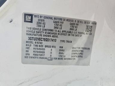 Вид 2014 GMC SIERRA K1500 SLT, угол 12