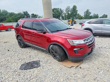 2018 FORD EXPLORER XLT view, angle 4