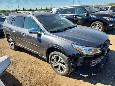 Вид 2021 SUBARU OUTBACK TOURING, угол 4