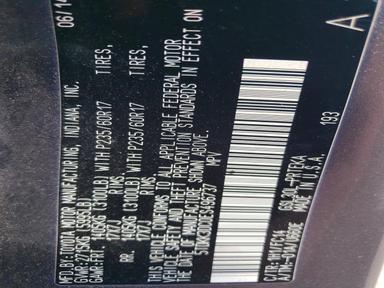 Vue de 2014 TOYOTA SIENNA LE, angle 13