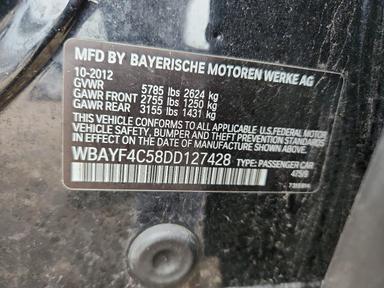 2013 BMW 740 LXI view, angle 12