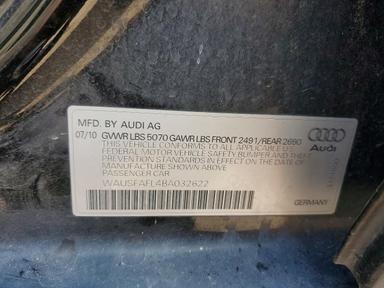 Vue de 2011 AUDI A4 PREMIUM, angle 12