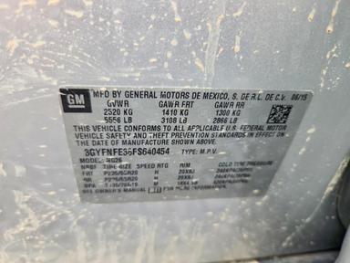 Vue de 2015 CADILLAC SRX PERFORMANCE COLLECTION, angle 12