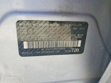 منظر 2021 MITSUBISHI MIRAGE ES، زاوية 13