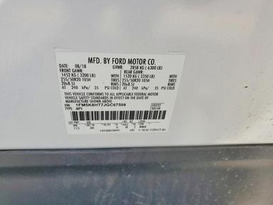 Вид 2018 FORD EXPLORER PLATINUM, угол 14