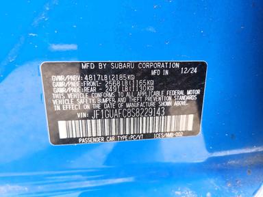منظر 2025 SUBARU IMPREZA SPORT، زاوية 12