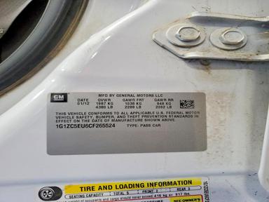 منظر 2012 CHEVROLET MALIBU 1LT، زاوية 13