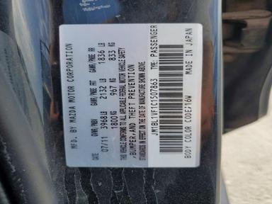 Вид 2012 MAZDA 3 I, угол 12