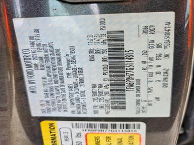 2016 FORD FUSION SE view, angle 12