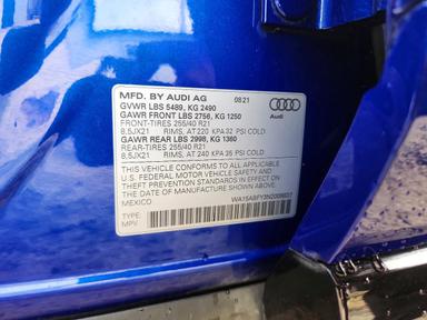 منظر 2022 AUDI Q5 SPORTBACK PRM PLS 45، زاوية 12