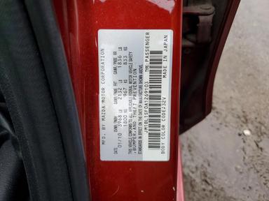 2010 MAZDA 3 I view, angle 12