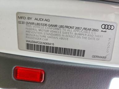 Вид 2020 AUDI A6 PREMIUM, угол 12