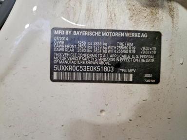 Vista de 2014 BMW X5 XDRIVE35I, ángulo 12