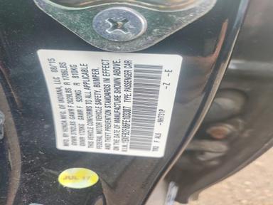 Вид 2015 HONDA CIVIC EX, угол 12
