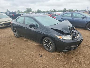 Вид 2015 HONDA CIVIC EX, угол 4