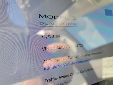 Вид 2020 TESLA MODEL 3, угол 9