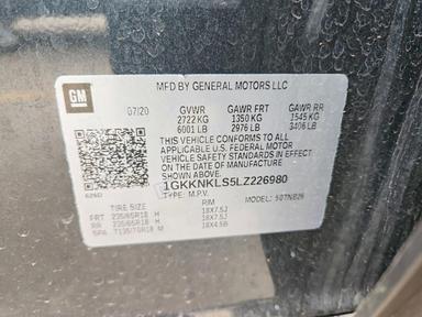Вид 2020 GMC ACADIA SLE, угол 13