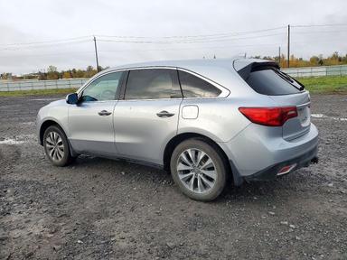 Vue de 2016 ACURA MDX TECHNOLOGY, angle 2