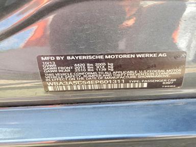 Vue de 2014 BMW 328 I, angle 12