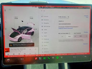 Vue de 2025 TESLA MODEL 3, angle 9
