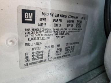2020 BUICK ENCORE ESSENCE view, angle 13