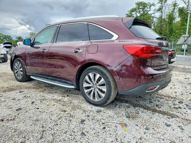 Vue de 2015 ACURA MDX TECHNOLOGY, angle 2