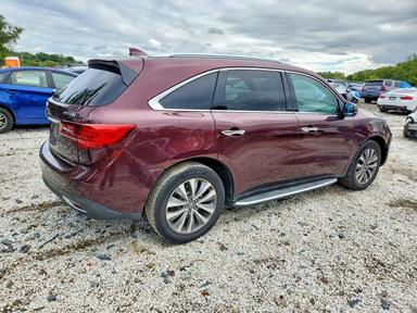 Vue de 2015 ACURA MDX TECHNOLOGY, angle 3